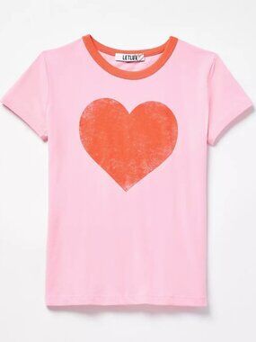 Letluv Pink Heart Tee, L